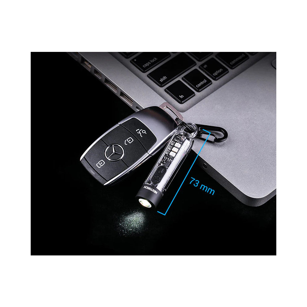 NEXTORCH K40 Rechargeable White/Red/Blue + UV Keychain Flashlight