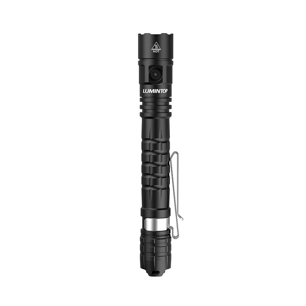 Lumintop P2A Rechargeable Flashlight (Black) - 1200 Lumens, 330 Metres