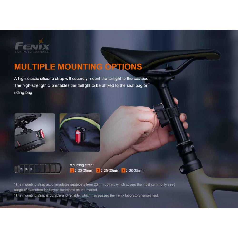 Fenix BC26R Rechargeable Bicycle Light - 1600 Lumens + FREE BC05R V2.0 Tail Light