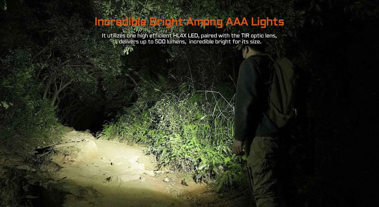 AceBeam PT20 Portable USB-C Rechargeable Penlight - 500 Lumens, 80 Metres