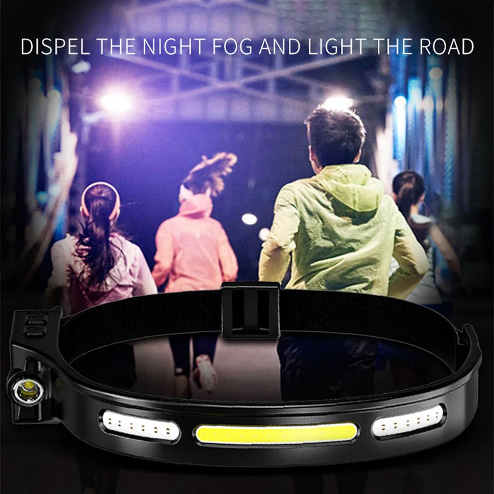 SPERAS B47S-1 Rechargeable Headlamp, White+Red+Motion Sensor - 500 Lumens, 130 Metres
