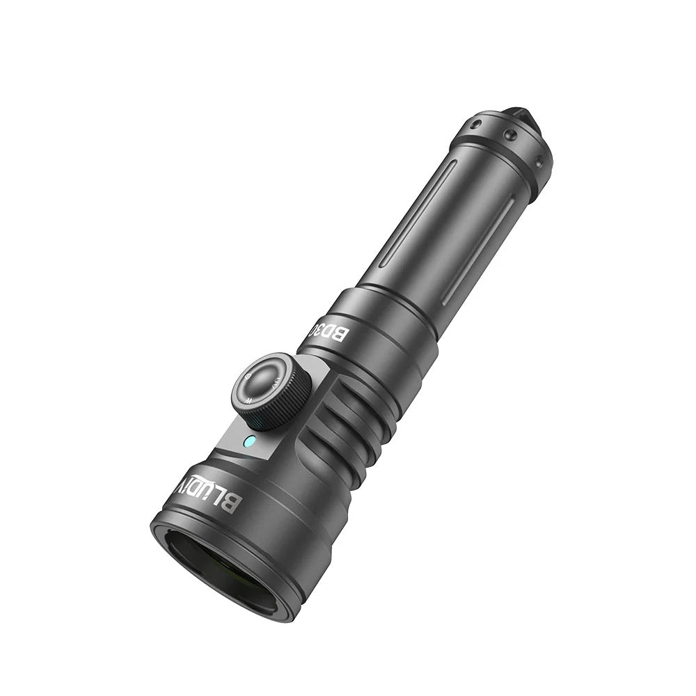 BluDive BD30 3000 Lumen Dive Light – 134° Wide Beam Scuba Video Torch, Dual White & UV, 150m Waterproof, USB-C 21700 Rechargeable