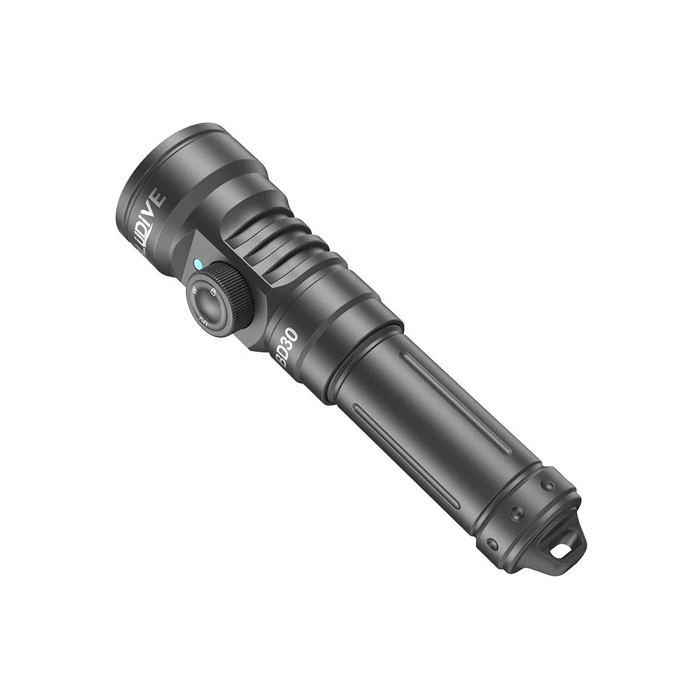 BluDive BD30 3000 Lumen Dive Light – 134° Wide Beam Scuba Video Torch, Dual White & UV, 150m Waterproof, USB-C 21700 Rechargeable