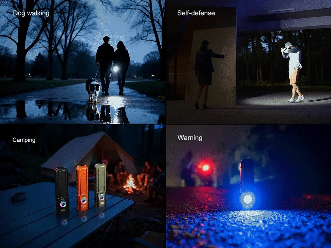 Fenix E06R Pro Flat Flashlight with UV & Red Laser Modes in OD Green - 1600 Lumens, 160 Metres