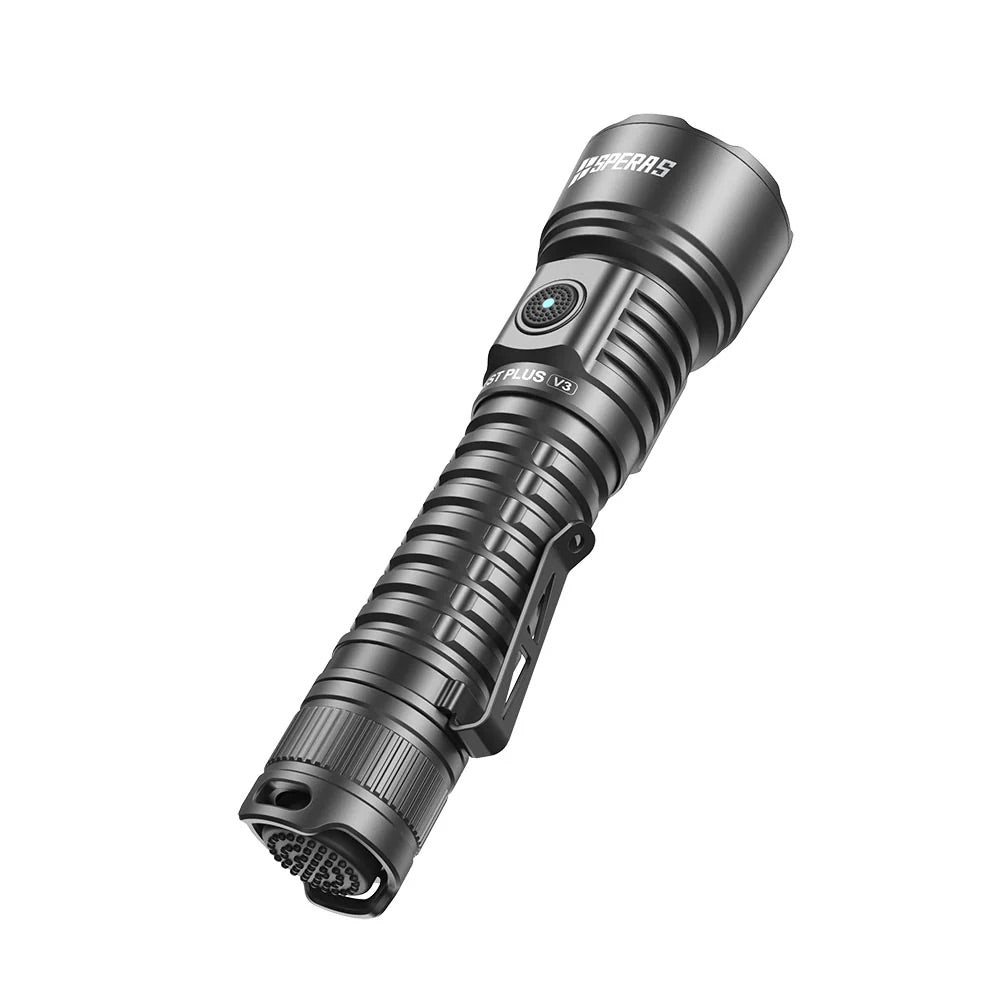 SPERAS EST PLUS V3 3000 Lumen Tactical Flashlight (800m Throw) – USB-C Rechargeable 21700 Torch