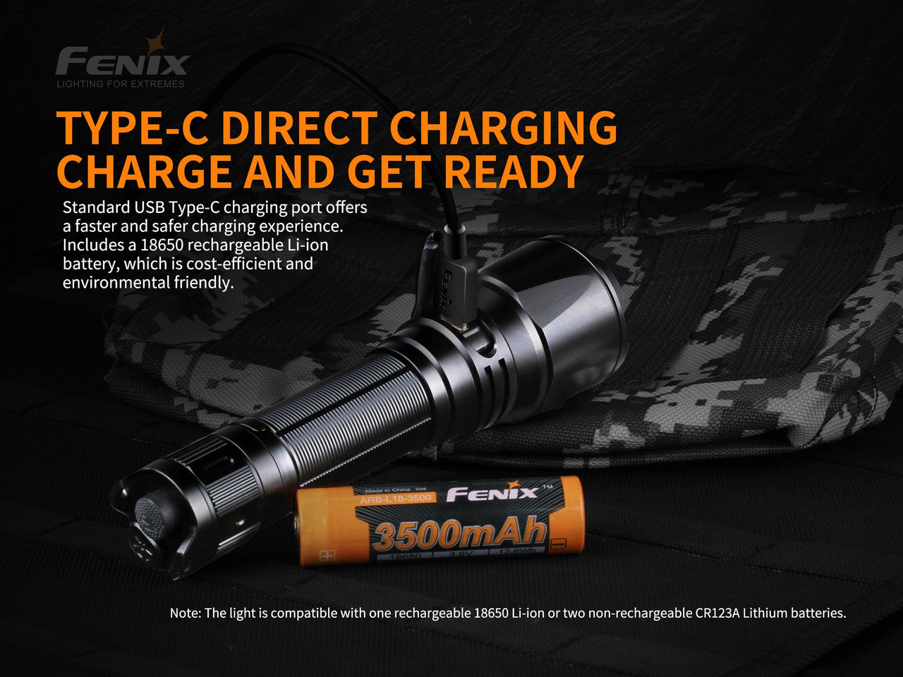 Fenix TK26R Tri-coloured 1500 Lumen Rechargeable LED torch