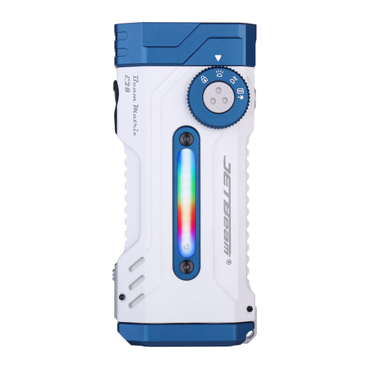JETBeam E28 Rechargeable EDC Torch, 3300 Lumens, 365 Metres - LIMITED EDITION WHITE