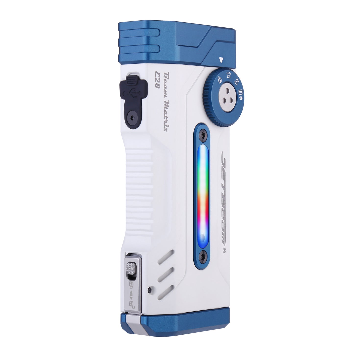 JETBeam E28 Rechargeable EDC Torch, 3300 Lumens, 365 Metres - LIMITED EDITION WHITE