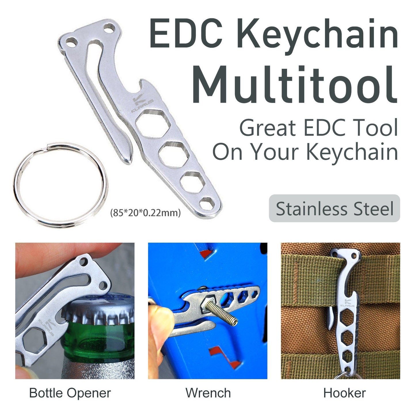 Klarus Stainless Steel EDC Keychain Multi-Tool