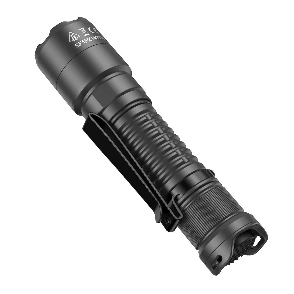 SPERAS PZ14 Zoomable EDC Tactical Hunting Outdoor Flashlight - 1000 Lumens, 440 Metres