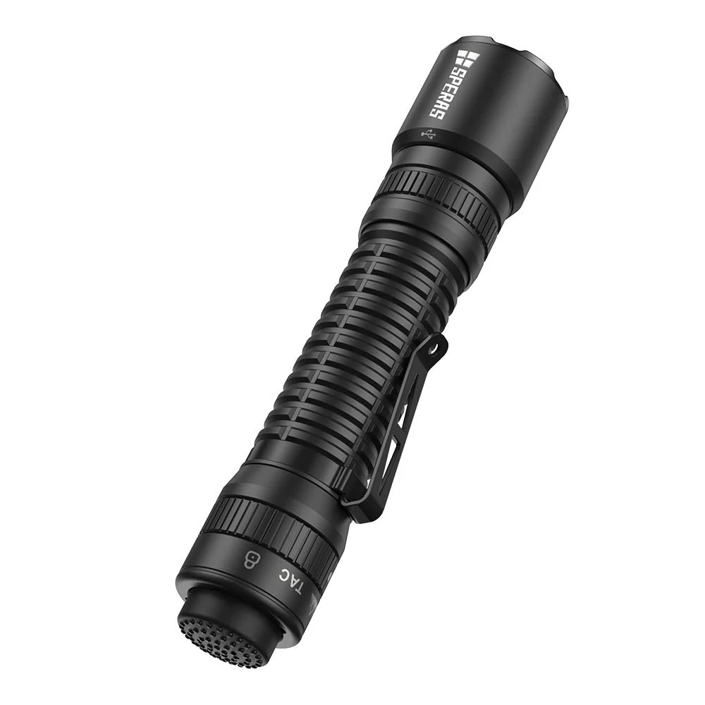 SPERAS EST30 2600 Lumen Tactical Flashlight - Instant One-Step Strobe Outdoor Torch