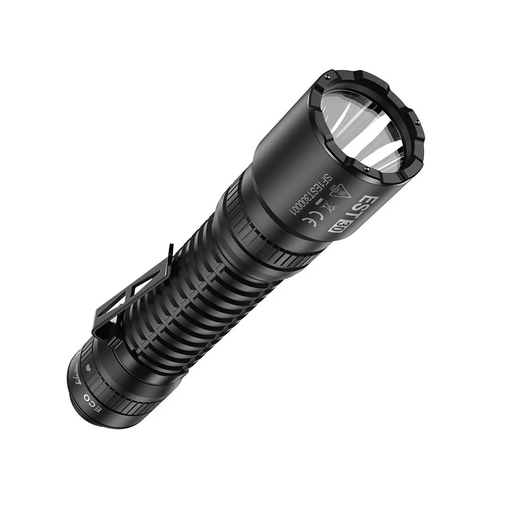 SPERAS EST30 2600 Lumen Tactical Flashlight - Instant One-Step Strobe Outdoor Torch