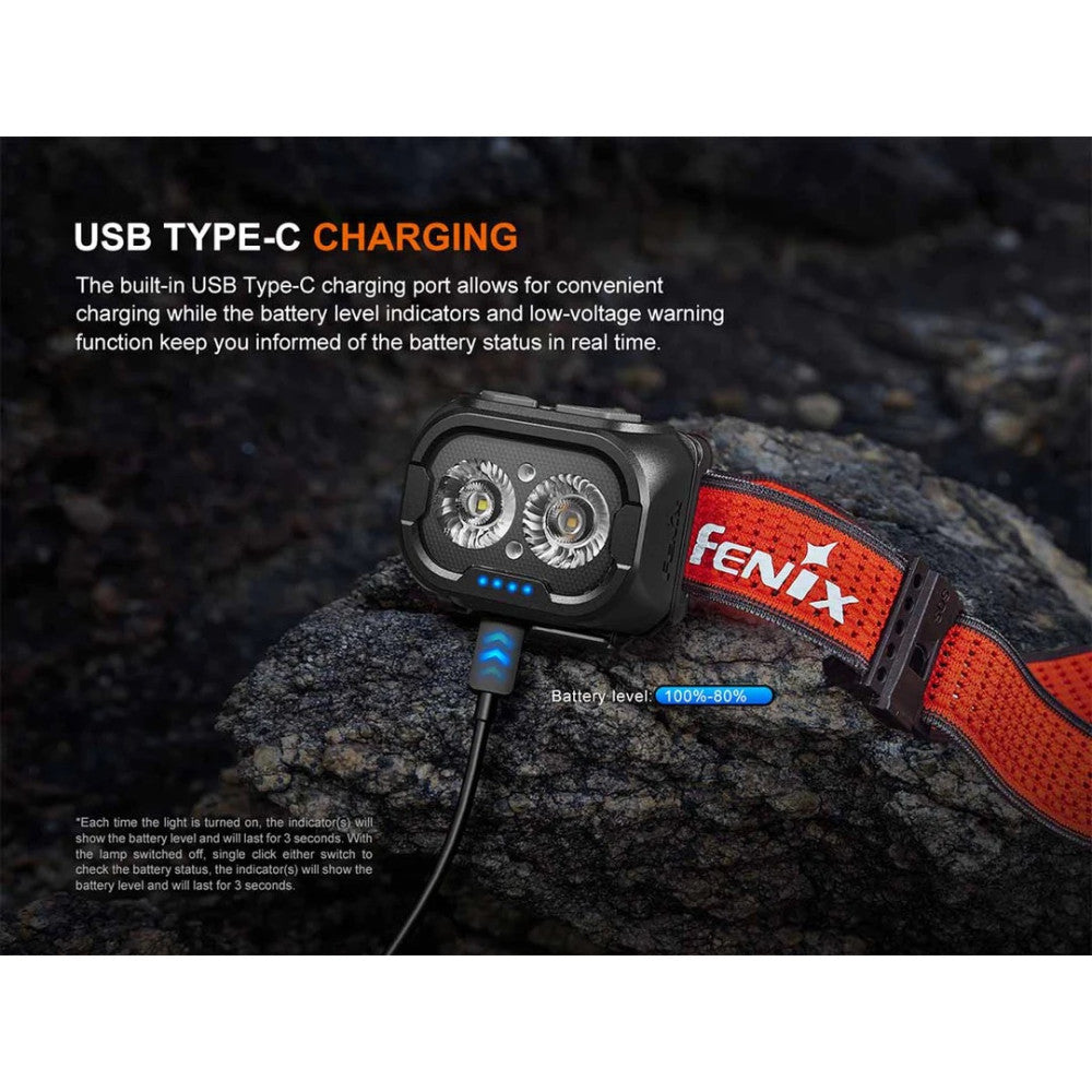 Fenix HL18R-T V2.0 Rechargeable Lightweight Headlight - 800 Lumens, 125 Metres
