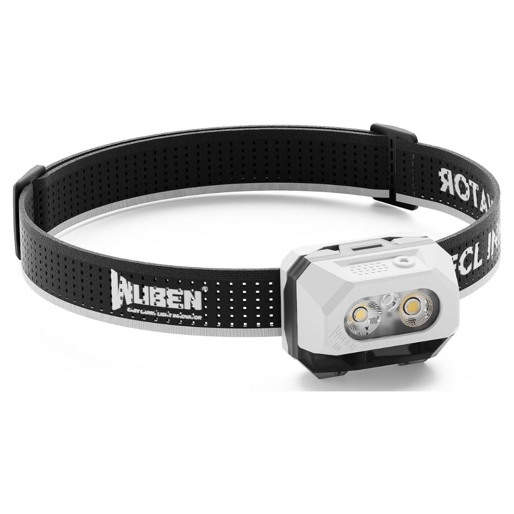 Wuben H4 Rechargeable Multi-Function Headlamp – 800 Lumens, 66 Metres (White)