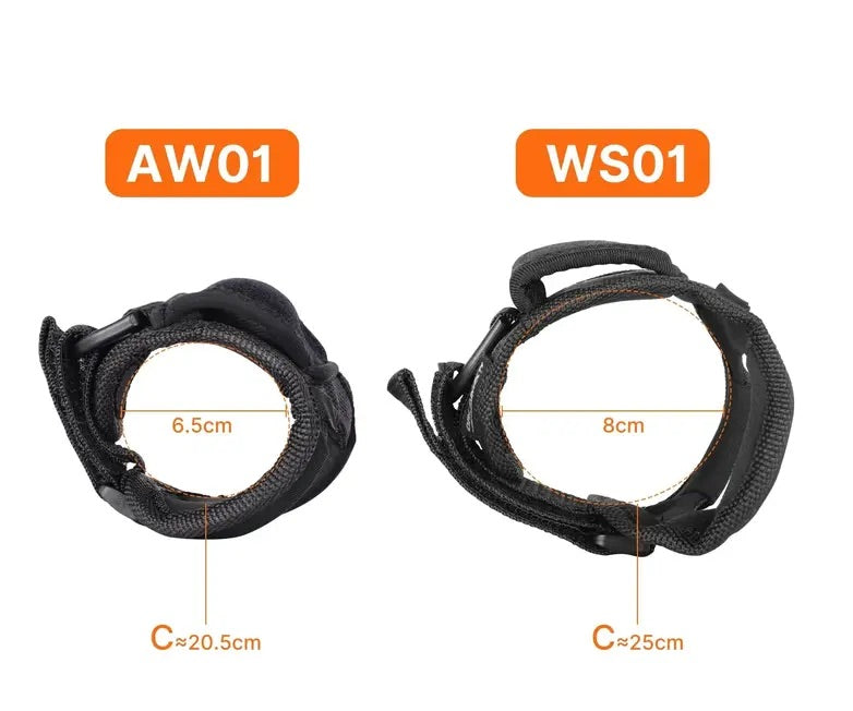 OrcaTorch AW01 Diving Light Wrist Strap for D520, D530, D530V, D550, D570-GL/RL, D580, D700, D710, D710V mk2 and D720