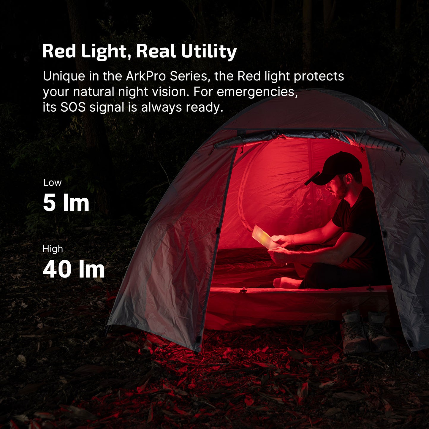 Olight ArkPro Lite – Flat Unibody EDC Torch with Multi-Light Sources - Matte Black - 1200 Lumens