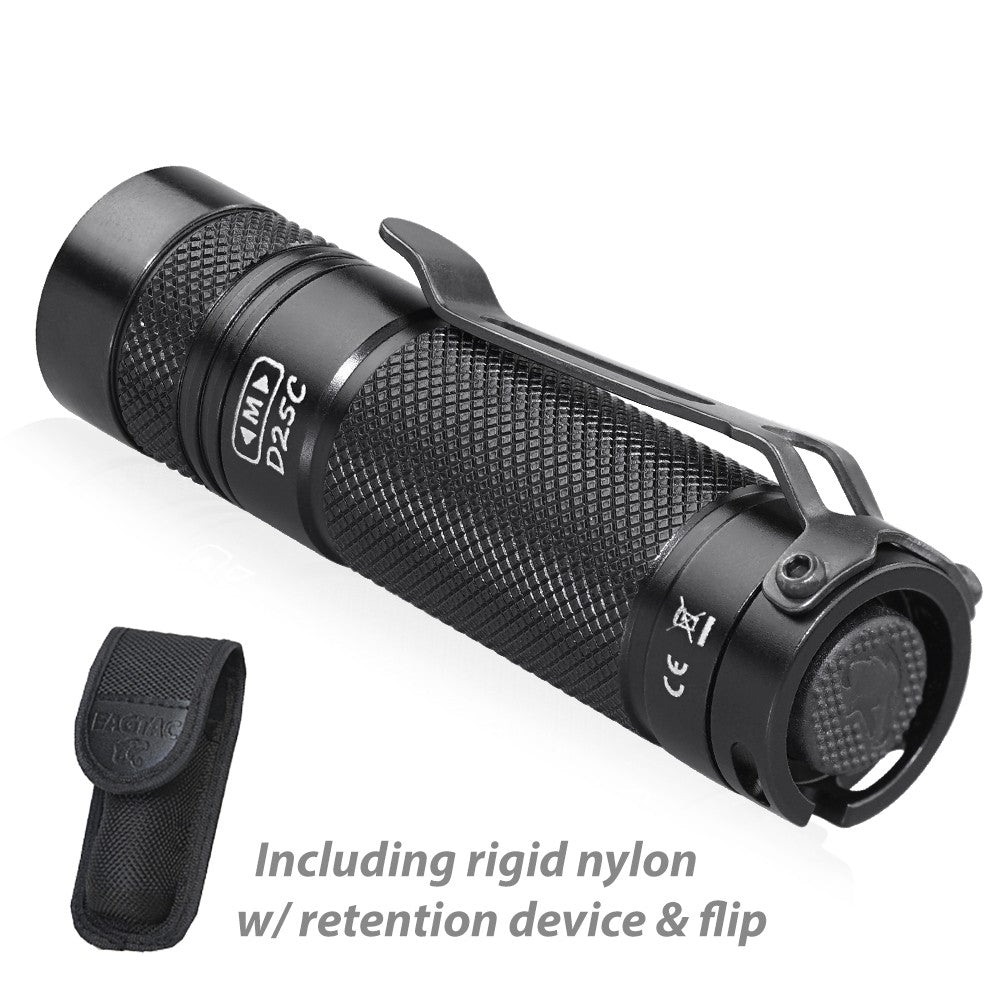 EagleTac D25C Clicky MKII EDC Flashlight - 800 Lumens, 128 Metres