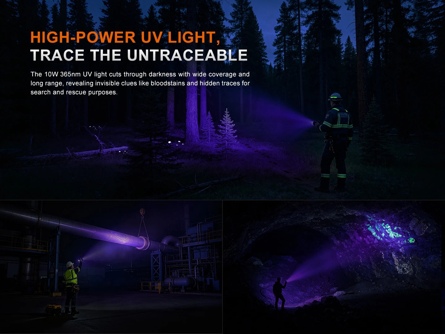 Fenix LR50R V2.0 18,000 Lumen Spot and Flood Searchlight with Red and UV