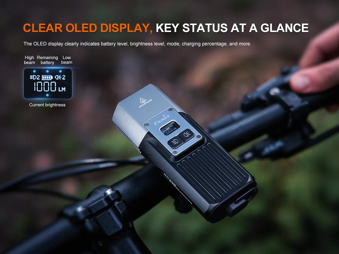 Fenix BC45R 3300 Lumen USB-C Rechargeable LED Bike Light