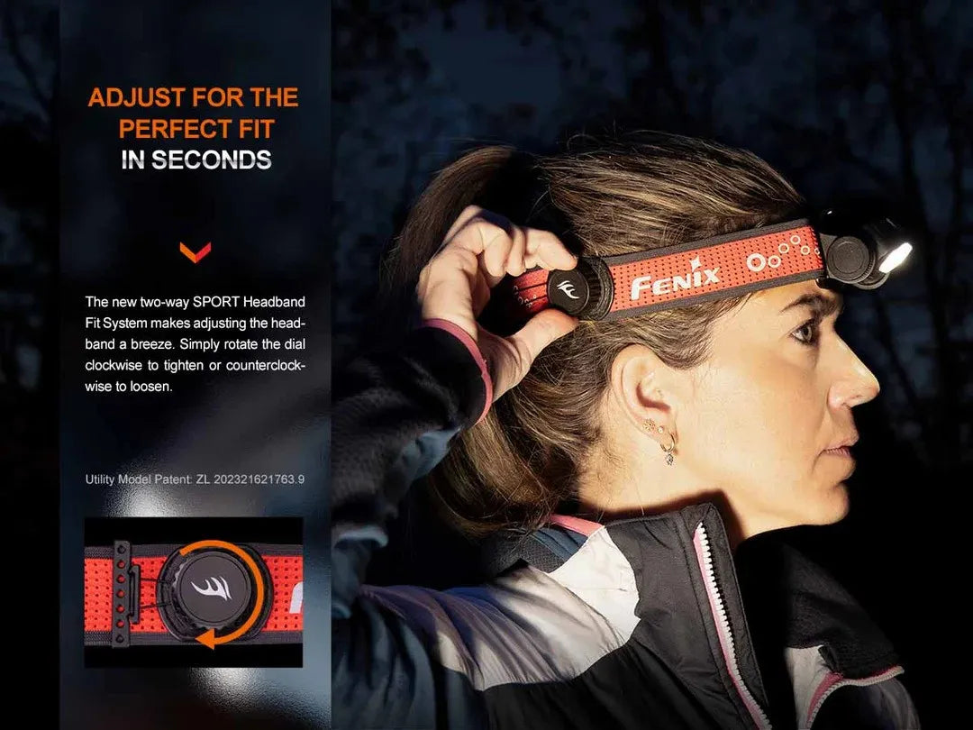 Fenix HM65R-T V2.0 1600 Lumen Headlamp + E04R Clip On EDC Light