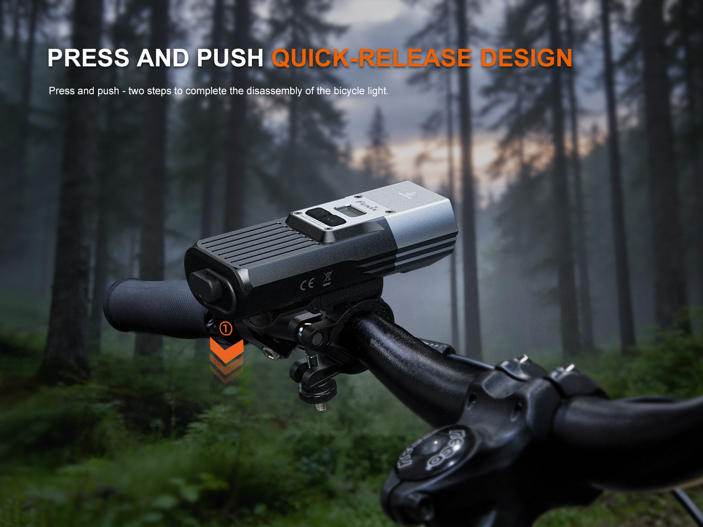 Fenix BC45R 3300 Lumen USB-C Rechargeable LED Bike Light