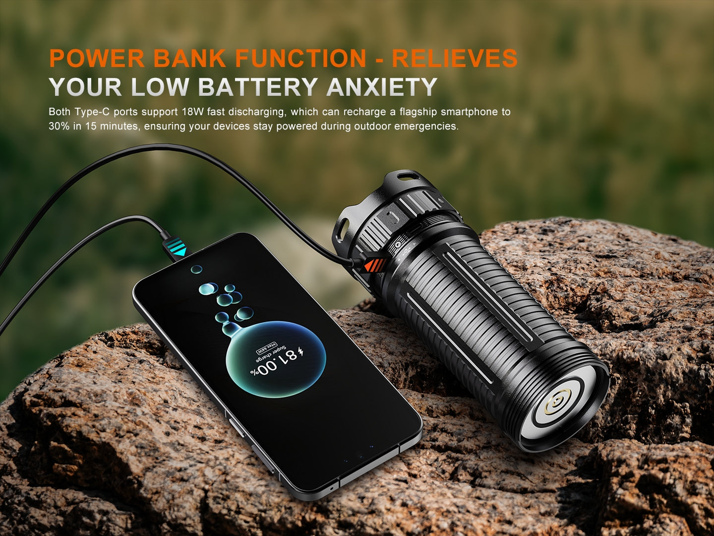 Fenix LR50R V2.0 18,000 Lumen Spot and Flood Searchlight with Red and UV