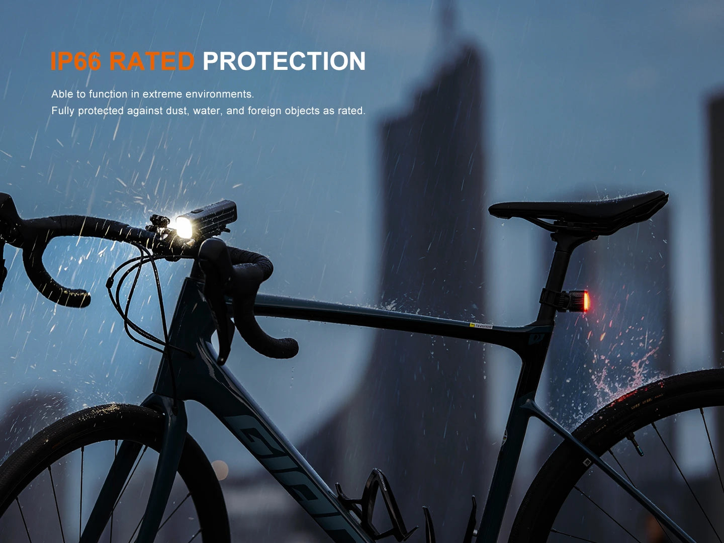 Fenix BC28R 2500 Lumen Smart Front and Rear Bike Light Set