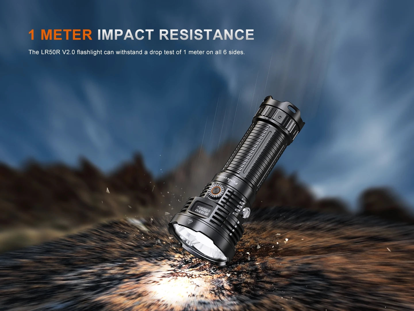 Fenix LR50R V2.0 18,000 Lumen Spot and Flood Searchlight with Red and UV