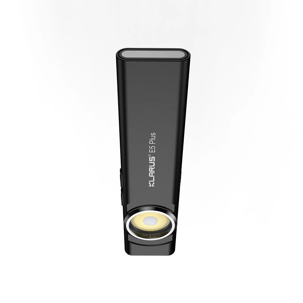 Klarus E5 Plus Rechargeable EDC Tool Light with Magnetic Base – 650 Lumens (Black)