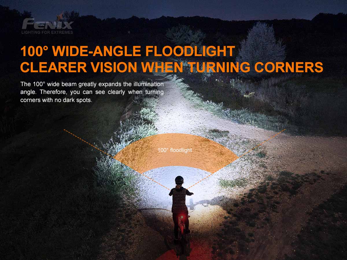 Fenix BC26R Rechargeable Bicycle Light - 1600 Lumens + FREE BC05R V2.0 Tail Light