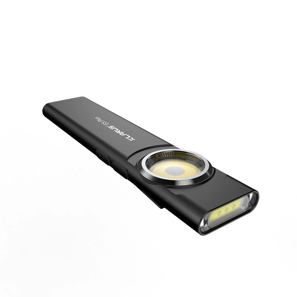 Klarus E5 Plus Rechargeable EDC Tool Light with Magnetic Base – 650 Lumens (Black)