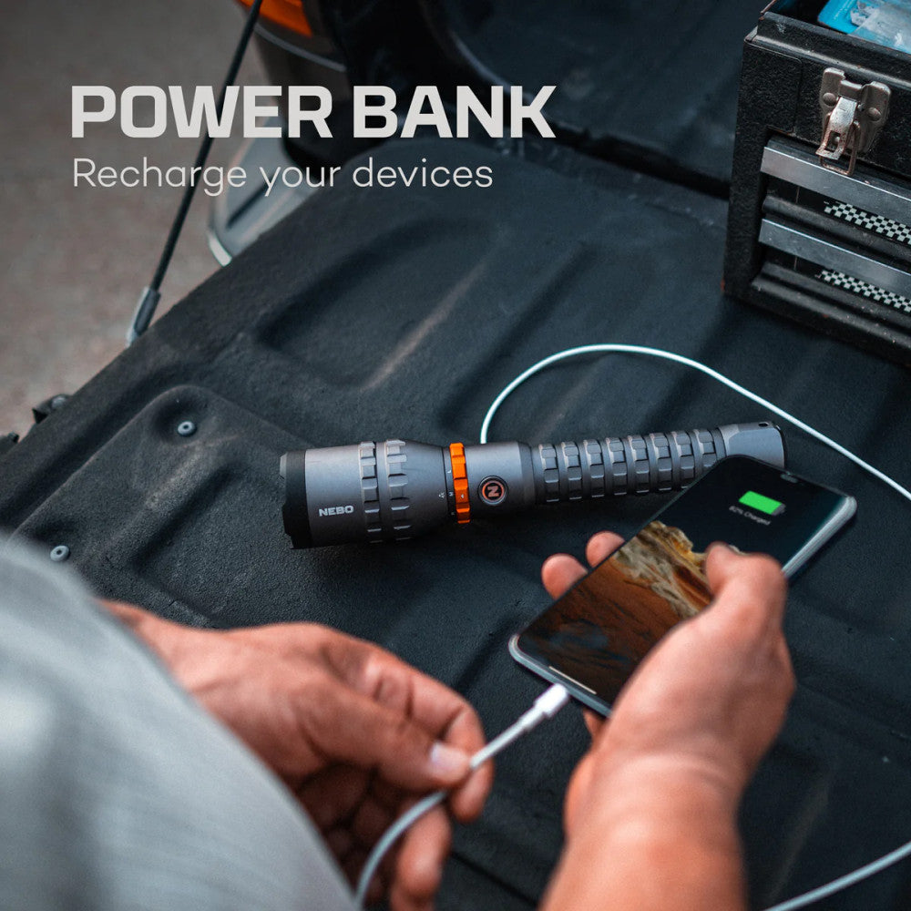 Nebo Davinci 8000 Rechargeable LED Flashlight & Power Bank - 8000 Lumens