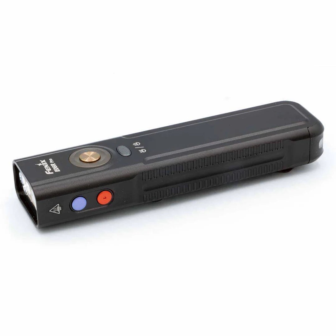 Fenix E06R Pro Flat Flashlight with UV & Red Laser Modes in Black - 1600 Lumens, 160 Metres