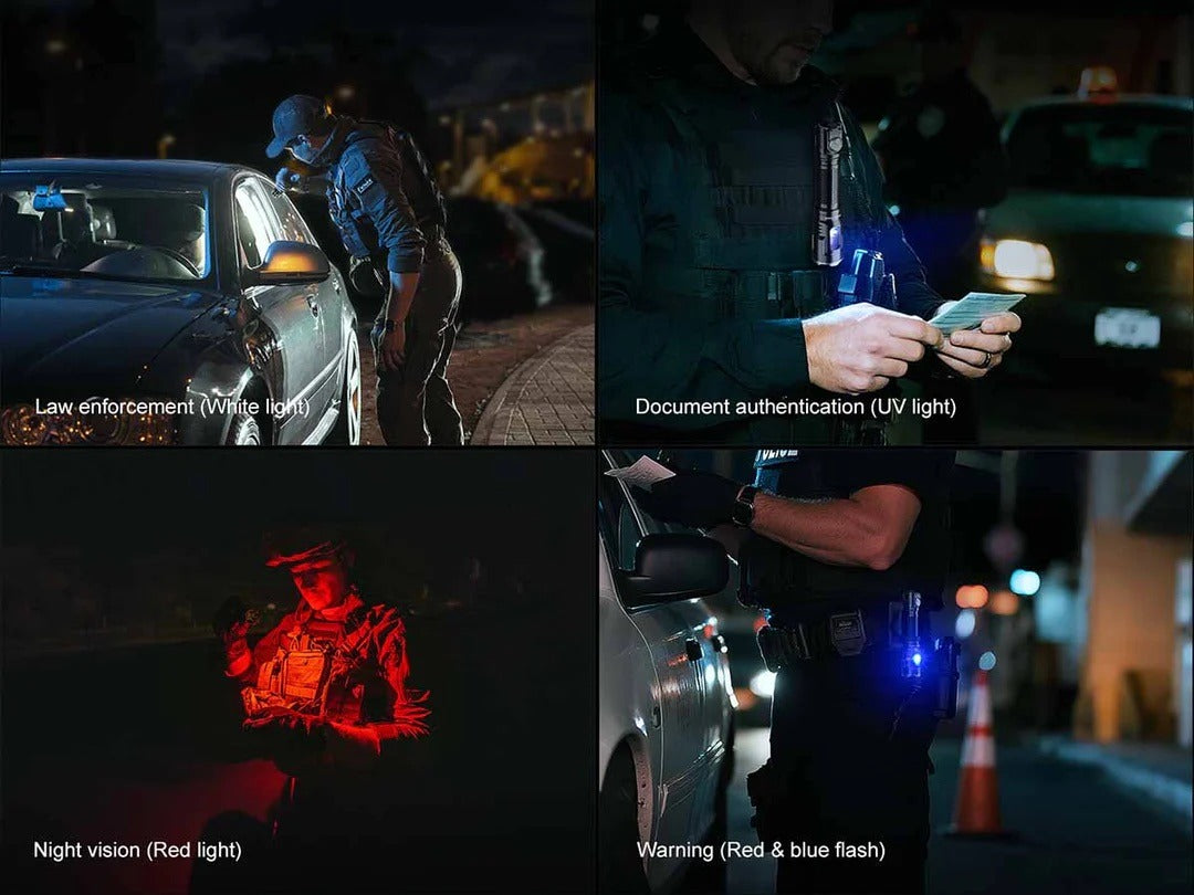 Fenix TK25R Rechargeable Flashlight with UV/Red/Blue Modes - 3600 Lumens, 350 Metres