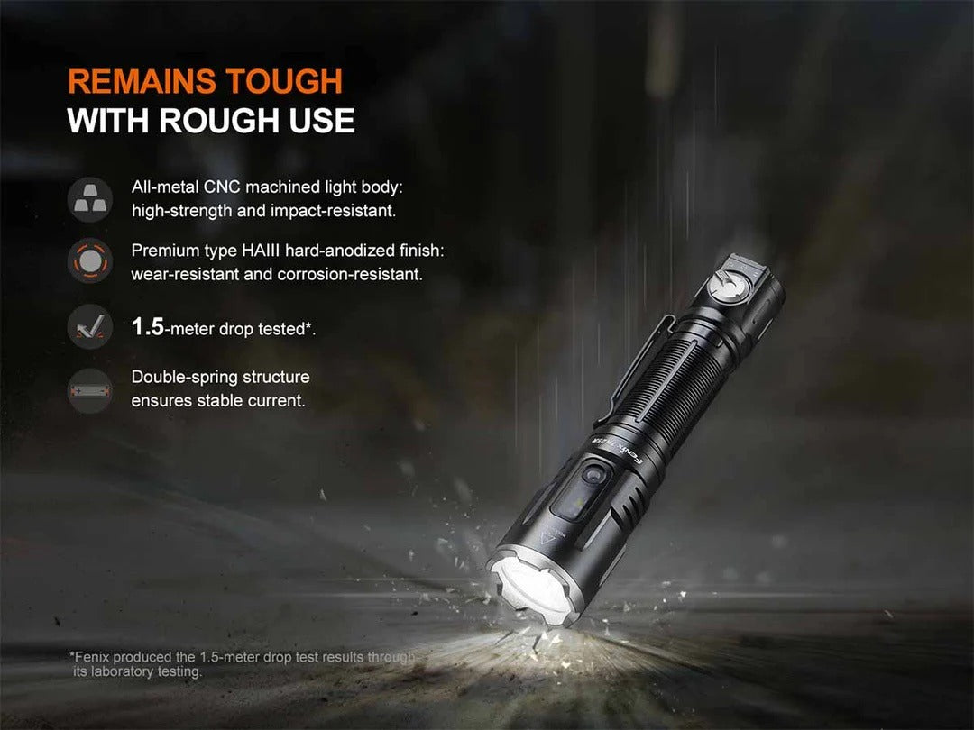Fenix TK25R Rechargeable Flashlight with UV/Red/Blue Modes - 3600 Lumens, 350 Metres