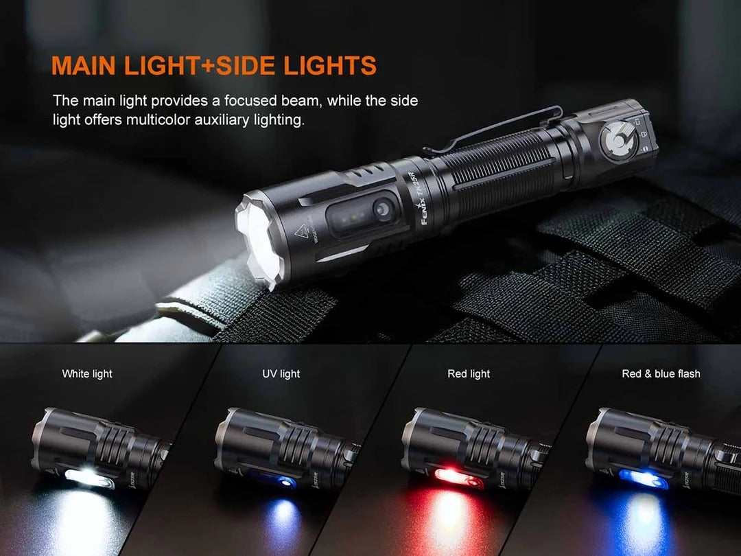 Fenix TK25R Rechargeable Flashlight with UV/Red/Blue Modes - 3600 Lumens, 350 Metres