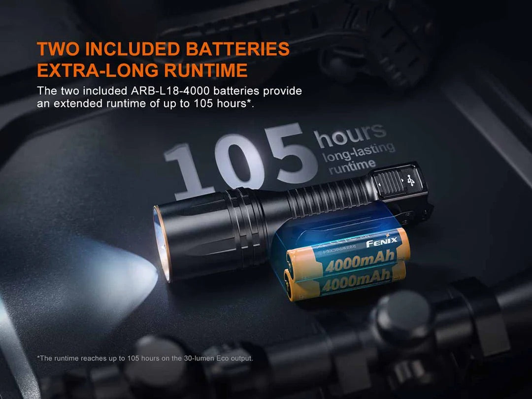 Fenix TK35R Rechargeable Flashlight with Red Mode - 5800 Lumens, 610 Metres