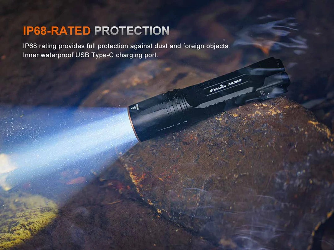 Fenix TK35R Rechargeable Flashlight with Red Mode - 5800 Lumens, 610 Metres