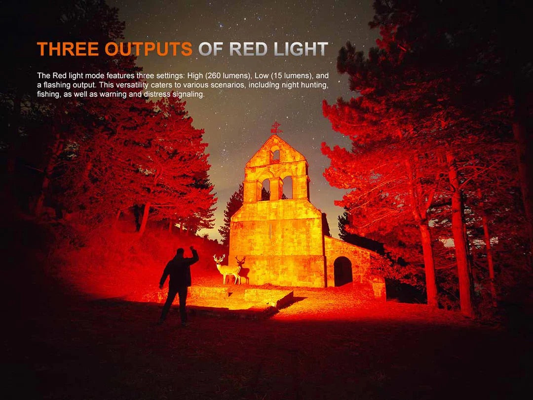 Fenix TK35R Rechargeable Flashlight with Red Mode - 5800 Lumens, 610 Metres