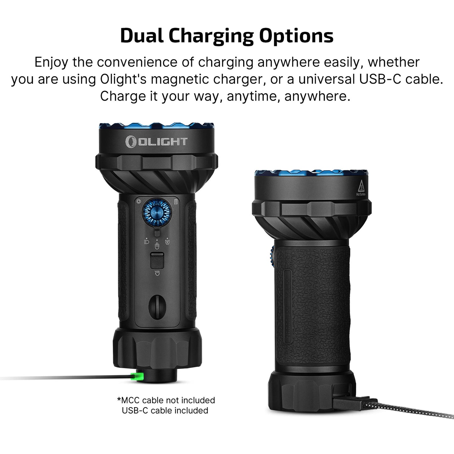 Olight Marauder Mini 2 Rechargeable High-Power Torch, Flood & Spot - 10,000 Lumens