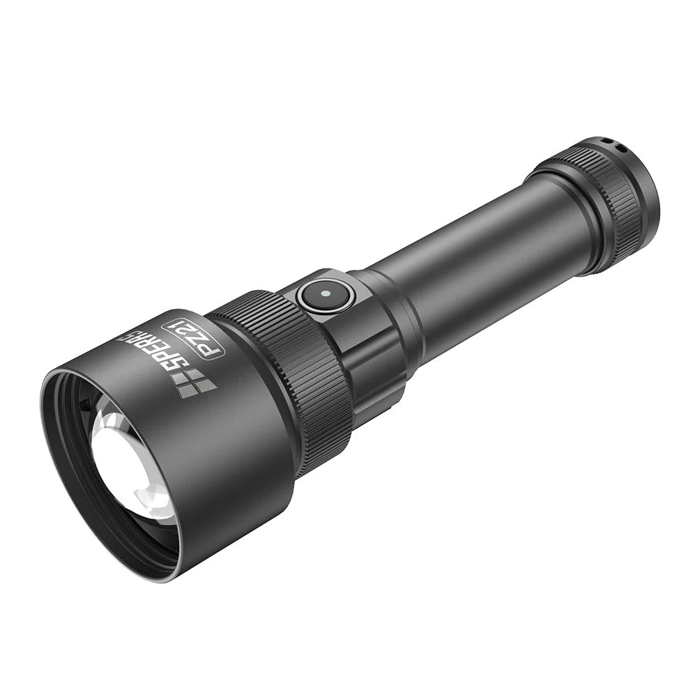 SPERAS PZ21 2700 Lumen Long Range Hunting Flashlight – 900m Tactical Zoom Torch