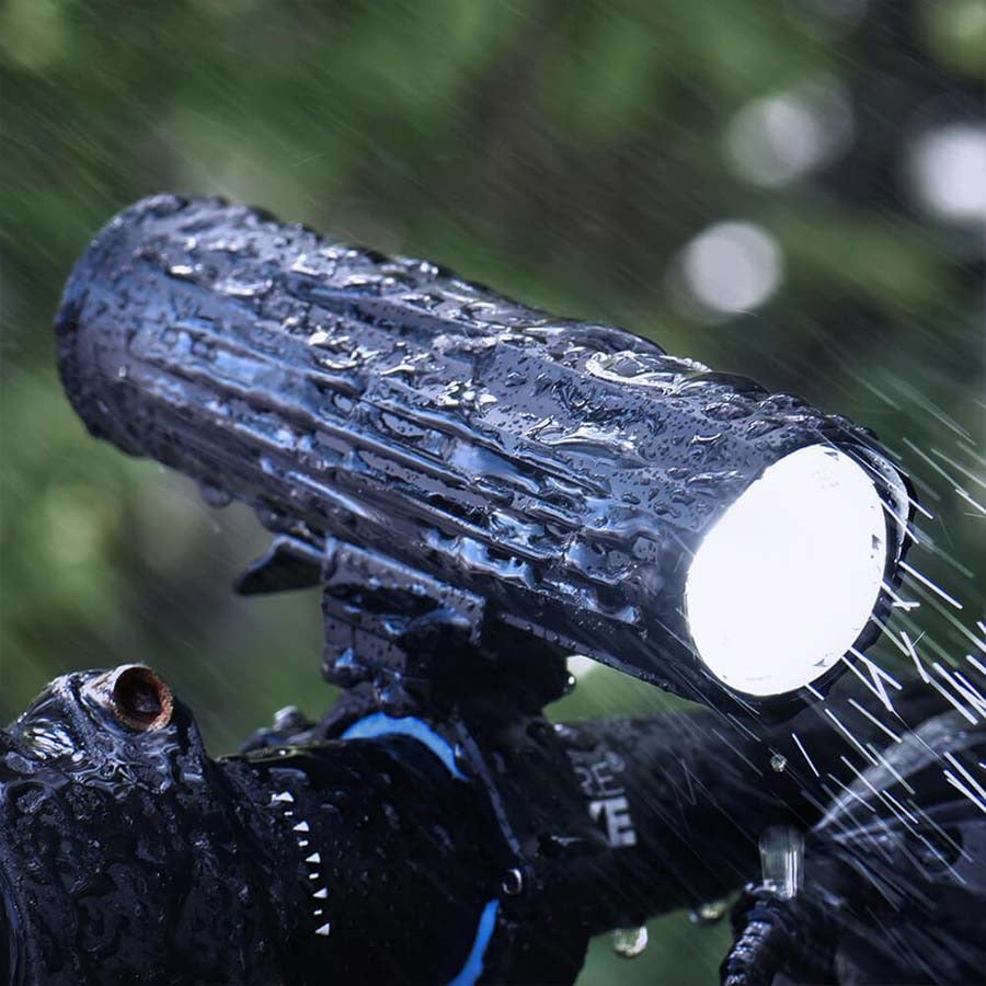 Wuben B2 Rechargeable Bike Light - 1300 Lumens, with Bonus Tail Light (Blue)