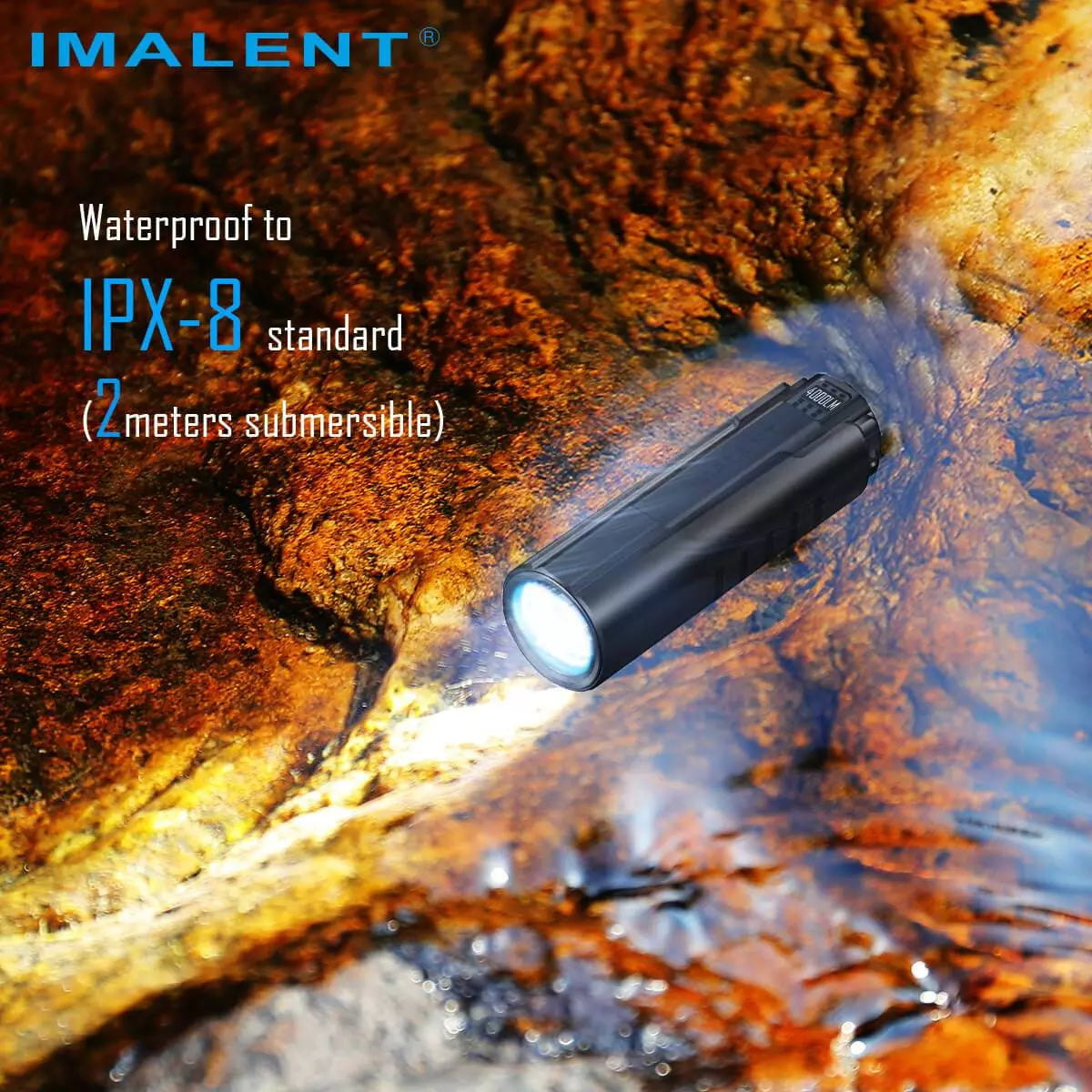 Imalent LD70 4000 Lumen Compact Rechargeable Torch - Blue