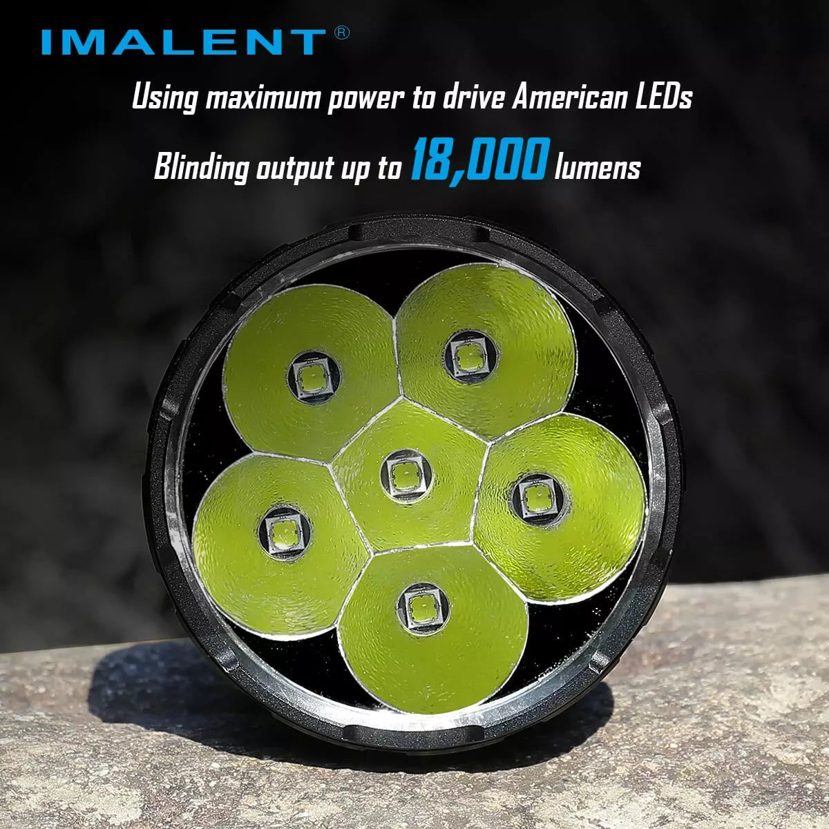 Imalent R60C 'Torrent' 18,000 Lumen Rechargeable Searchlight