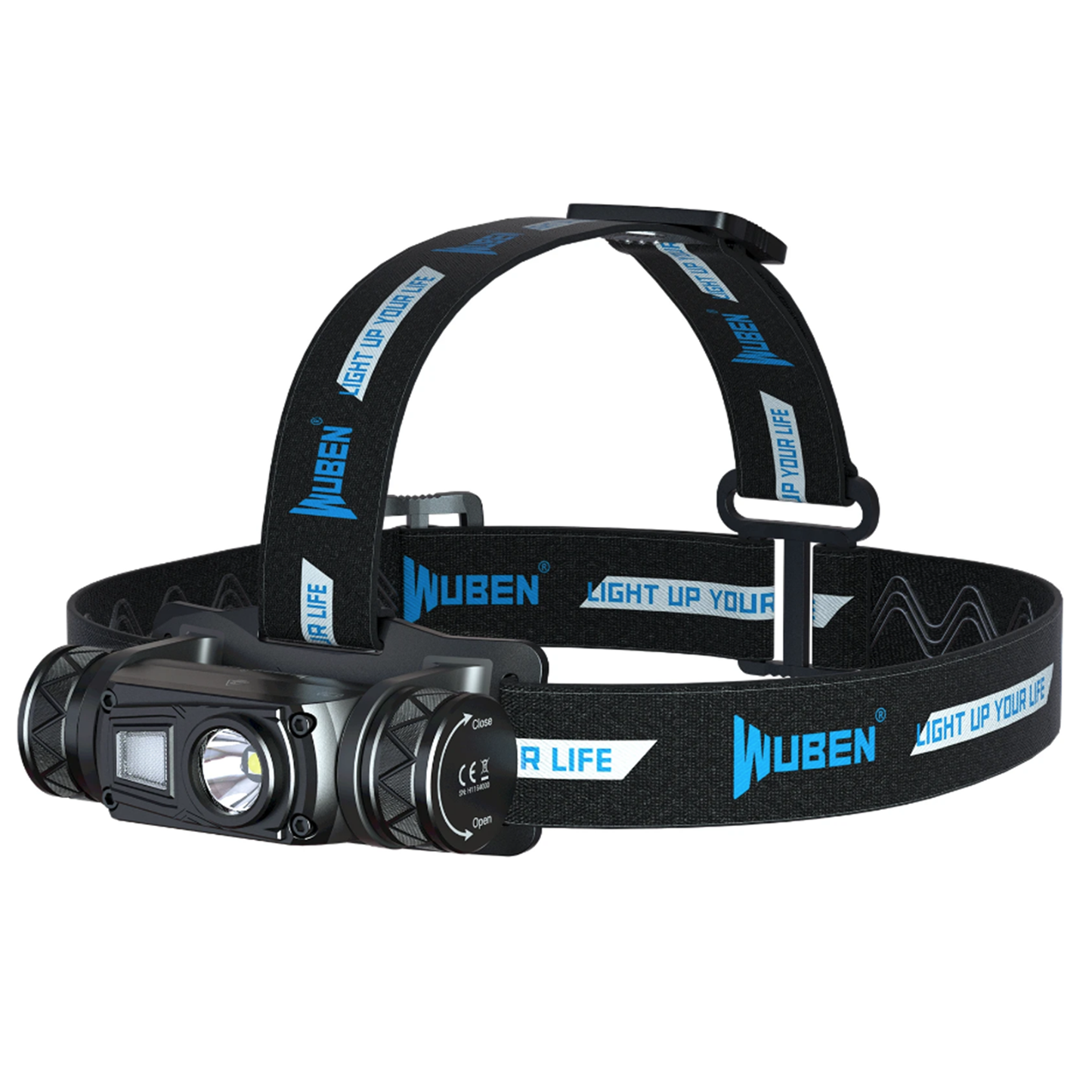 Wuben H1 1200 Lumen Rechargeable Headlamp - Red and White LED