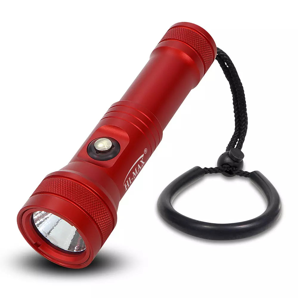 Hi-Max HD01 1300 Lumen Rechargeable Dive Torch Red