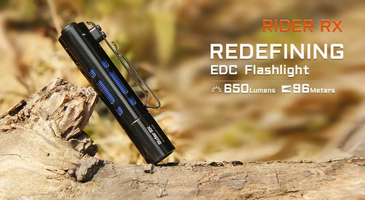 AceBeam Rider RX 650 Lumen Rechargeable EDC Flashlight - Sophisto Grey