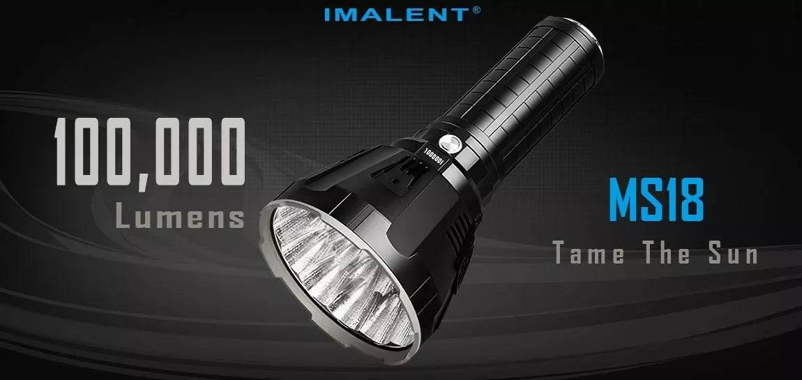 Imalent MS18 'Ambassador of Light' 100,000 Lumen Rechargeable Searchlight