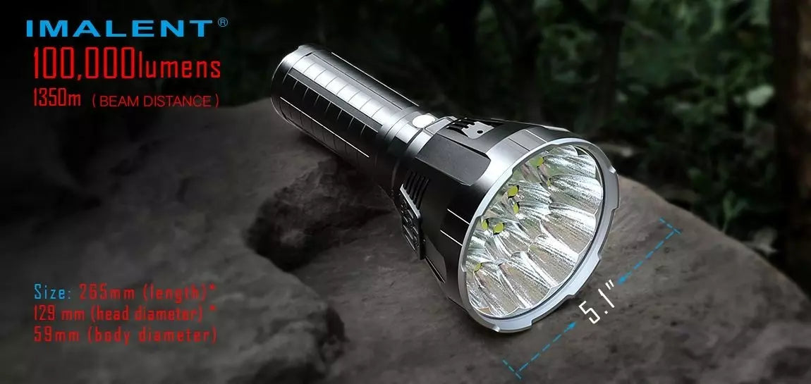 IMALENT MS18 Brightest Flashlight 100,000 Lumens, LED Flashlight