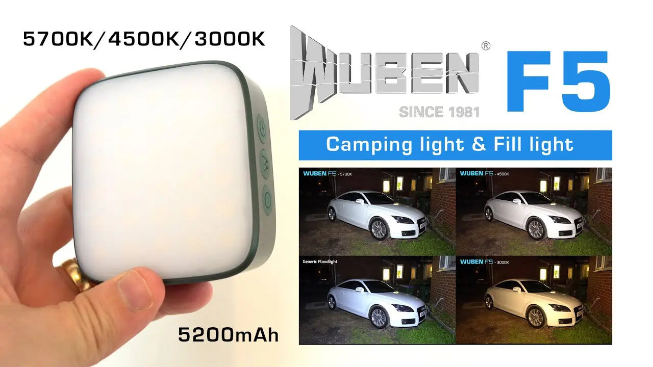 Wuben F5 500 Lumen Rechargeable Lantern/Fill Light/Power Bank